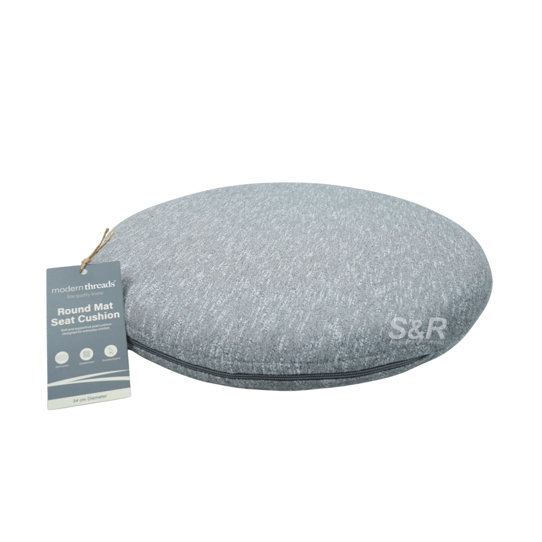 Modern Threads 34 cm Round Mat Seat Cushion